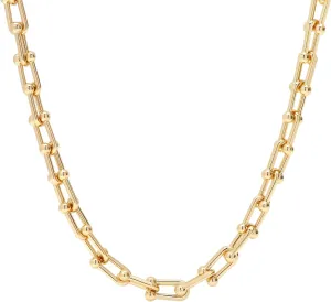 18K Gold Plated Dainty Cuban Choker Necklace Herringbone Snake Necklace Paperclip Chain Layered Necklaces for Women Jewelry