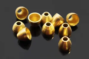 40 pcs/lot Copper Brass Cone Heads for Tying Tube Flies Woolly Bugger Streamers Fly Tying Beads Materials 5mmX4.1mmX1.7mm