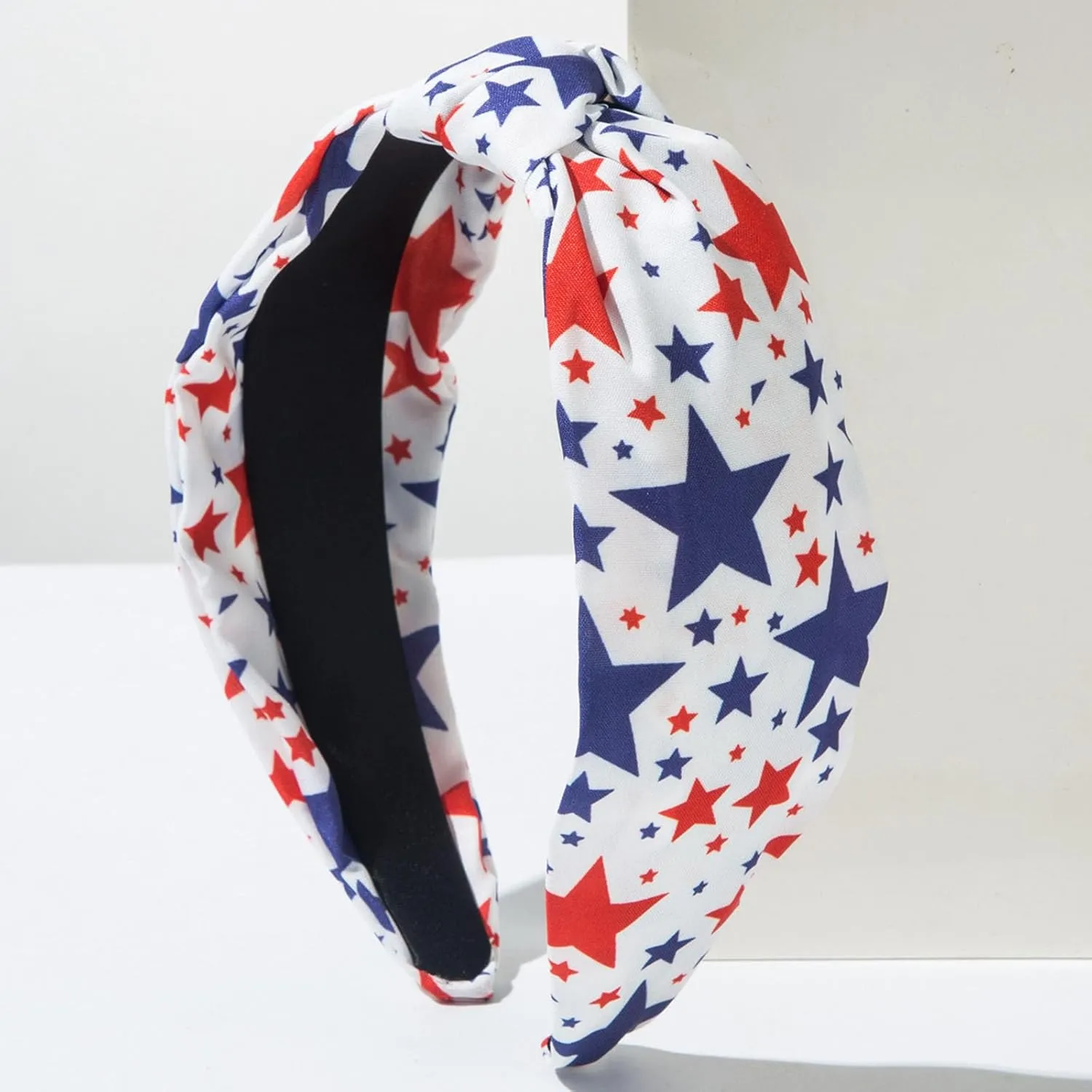 4th of July Headband for Women Red Blue Star Hair Accessories Independence Day Hairband Patriotic Head Band White Hair Hoops