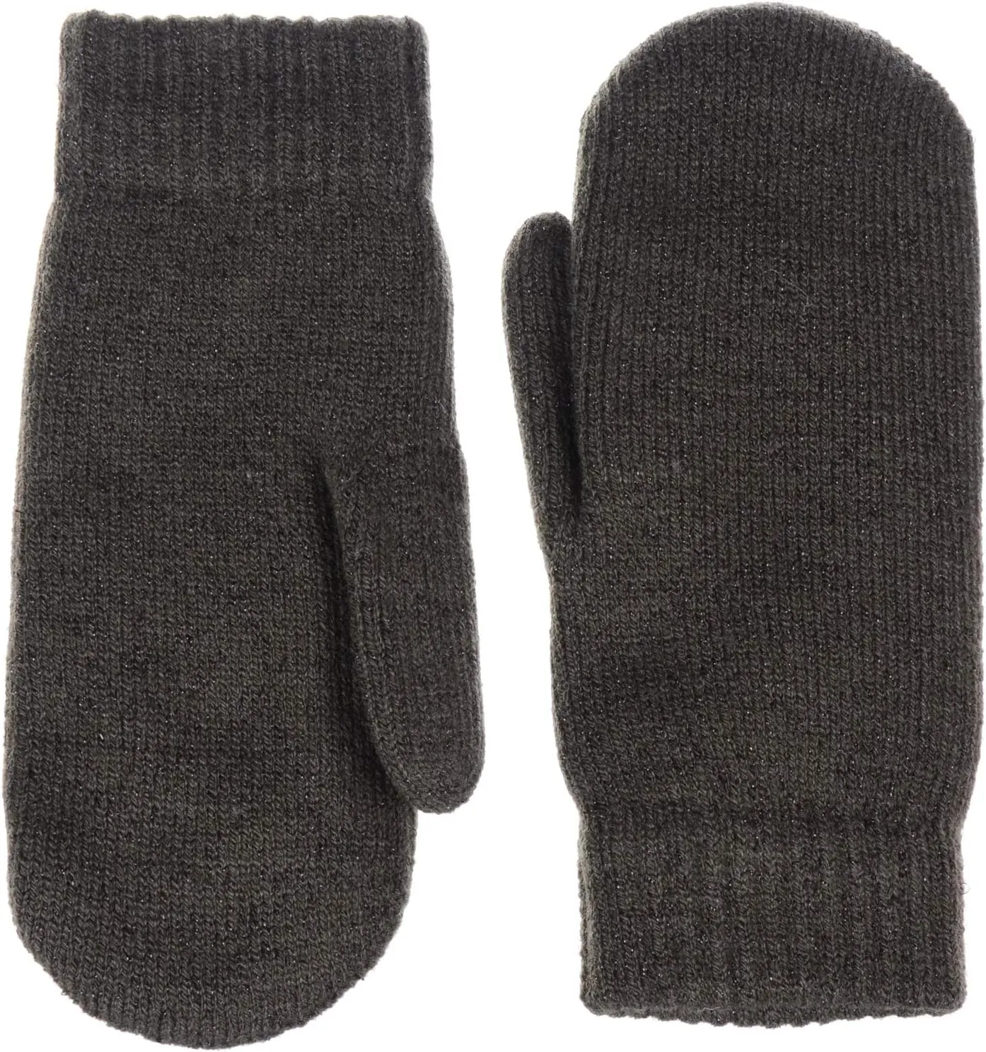 Be Your Own Style BYOS Unisex Winter Toasty Warm Solid Glitter Fleece Lined Knit Mitten Gloves