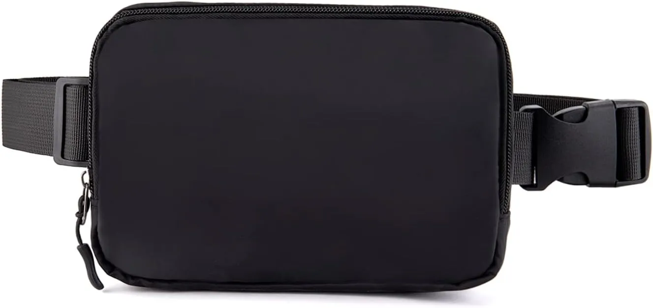 Belt bag Fanny pack crossbody bags for women Everywhere belt bag (black)