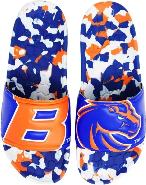 Boise State University BSU Broncos Slydr Sports NCAA Sandals (9 Womens, 7 Mens) - Beach Slides - Pool Slippers