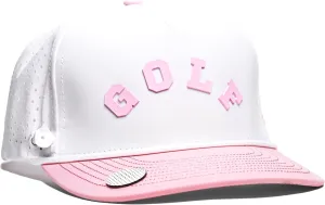 BRIMZ Golf Performance Hat - Tee Holder & Magnetic Brim - Breathable Sweat & Water Resistant Golfing Snapback Cap
