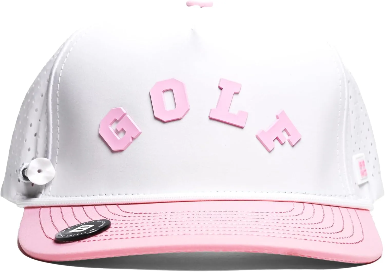 BRIMZ Golf Performance Hat - Tee Holder & Magnetic Brim - Breathable Sweat & Water Resistant Golfing Snapback Cap