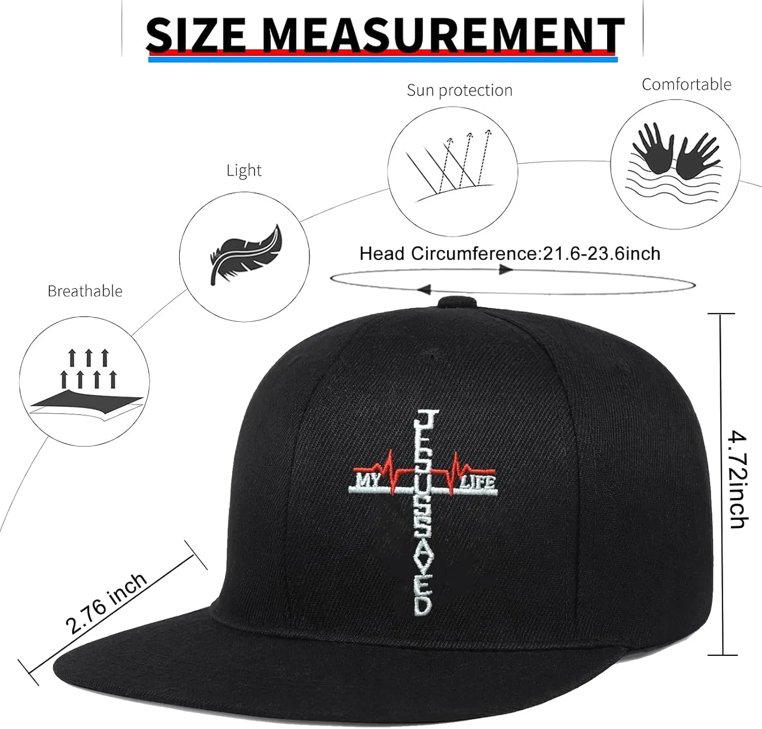 Flat Bill Hats for Men Embroidery Mens Snapback Hats Flat Brim Snap Back Skeleton Skull Hat
