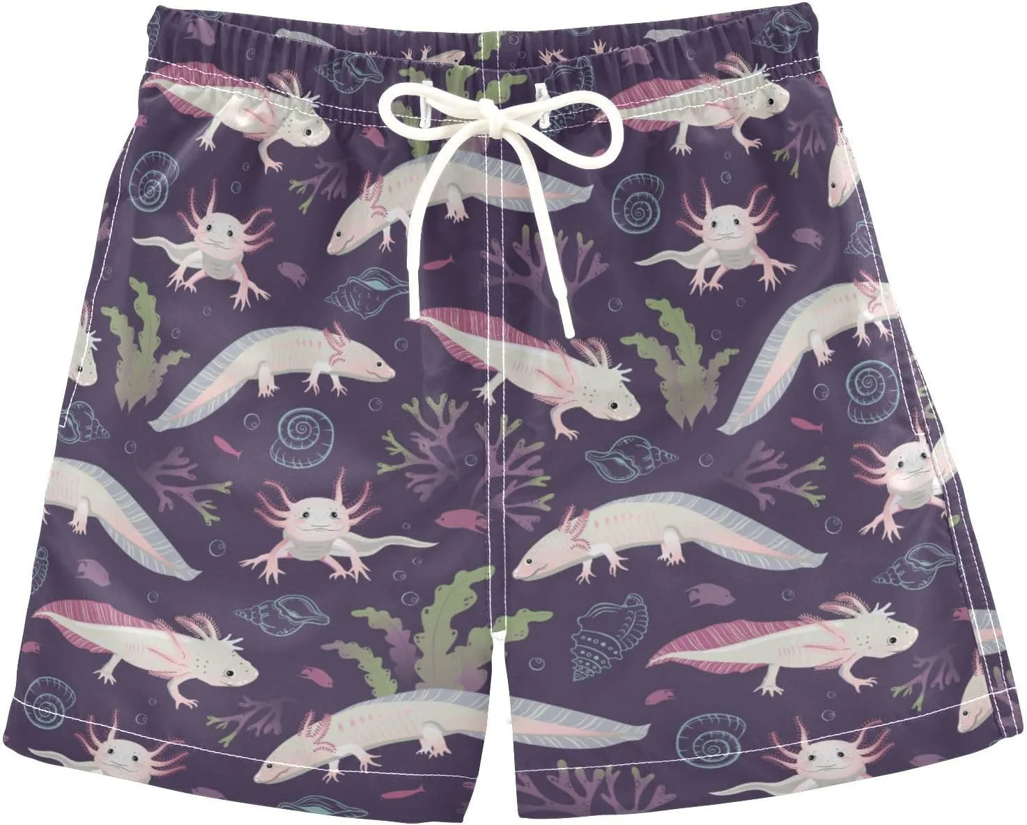 Little Boys Swim Trunks Beach Board Shorts Quick Dry Swimsuit Bathing Suits with Mesh Lining