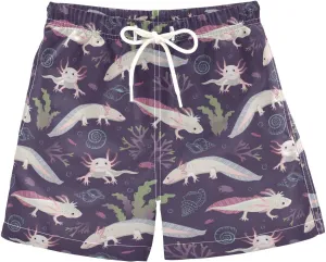 Little Boys Swim Trunks Beach Board Shorts Quick Dry Swimsuit Bathing Suits with Mesh Lining