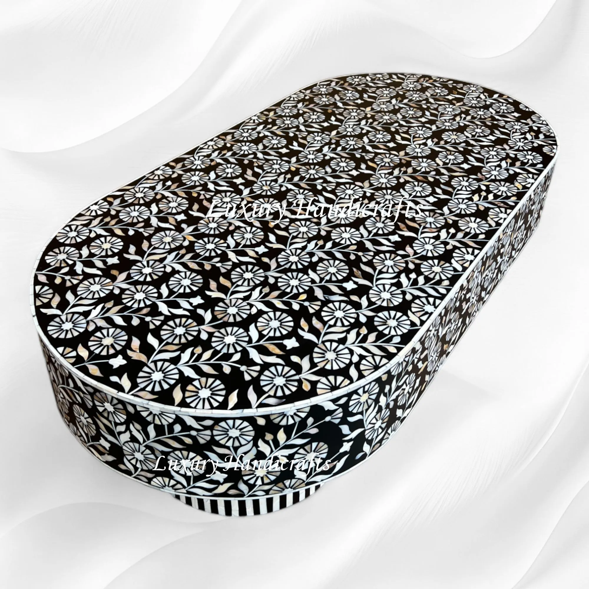 Luxury Laila MOP Inlay Coffee Table Black