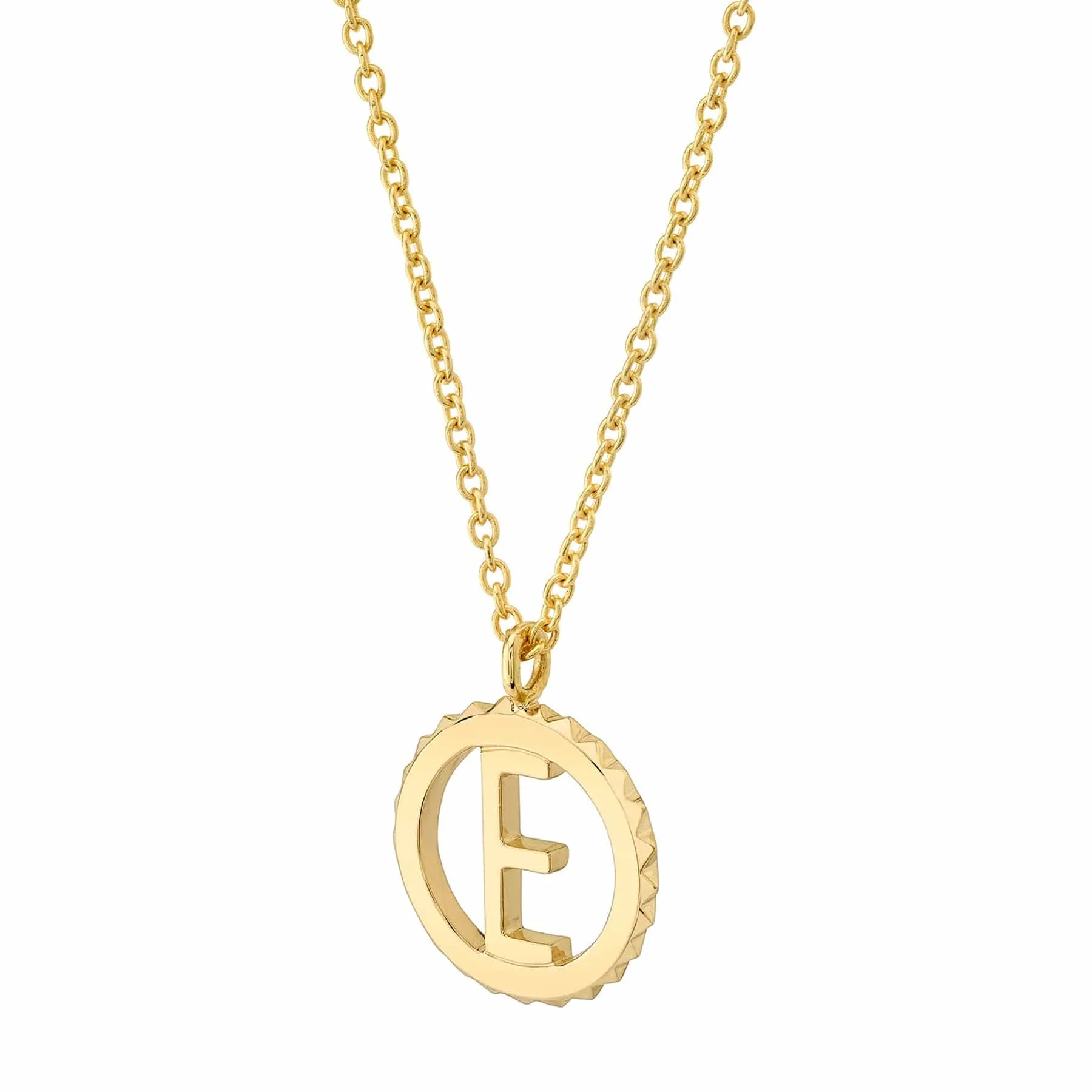 Mini Tetra Initial Medallion P364YG