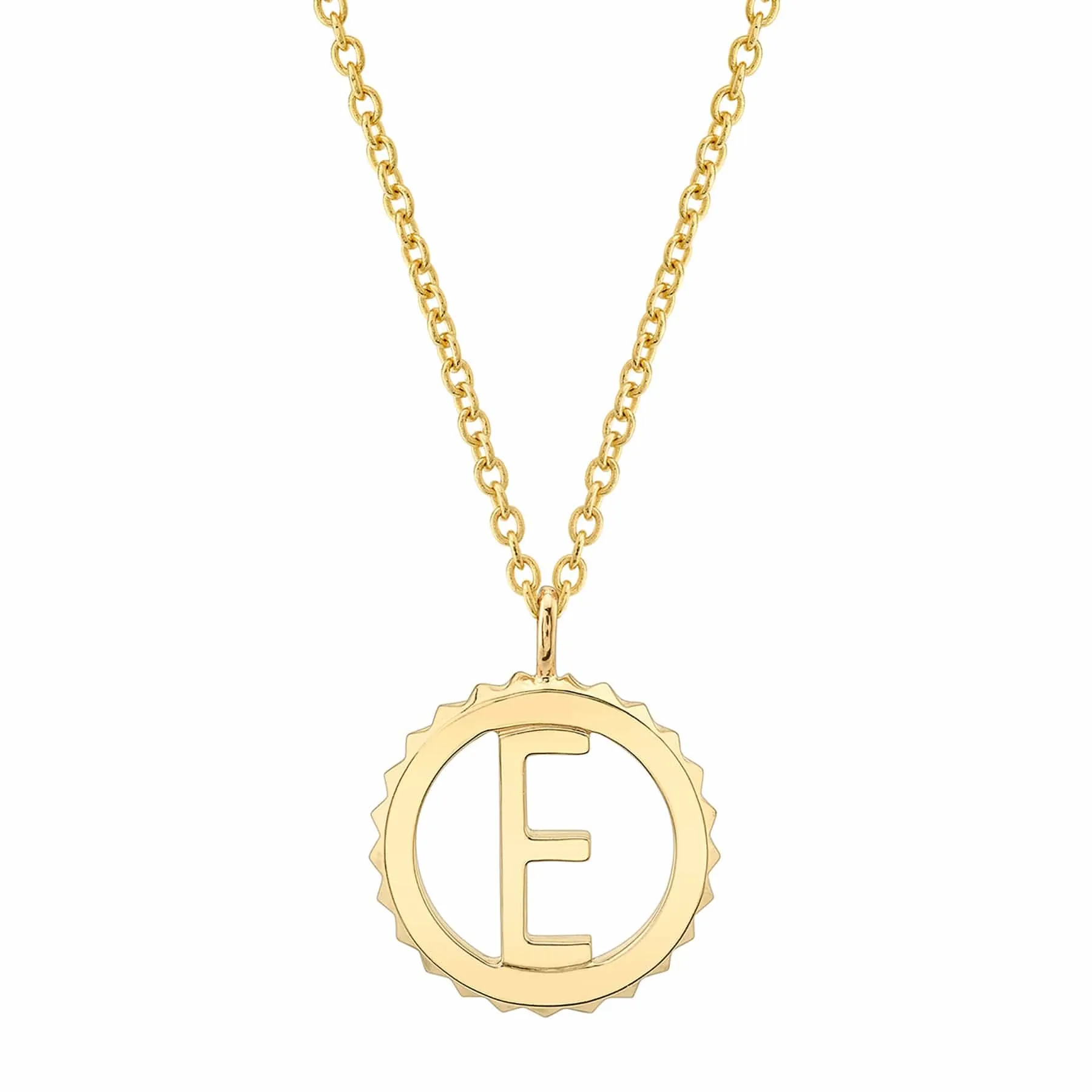Mini Tetra Initial Medallion P364YG