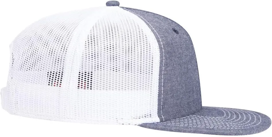 OTTO Snap 6 Panel Pro Style Cotton Blend Chambray Snapback Hat