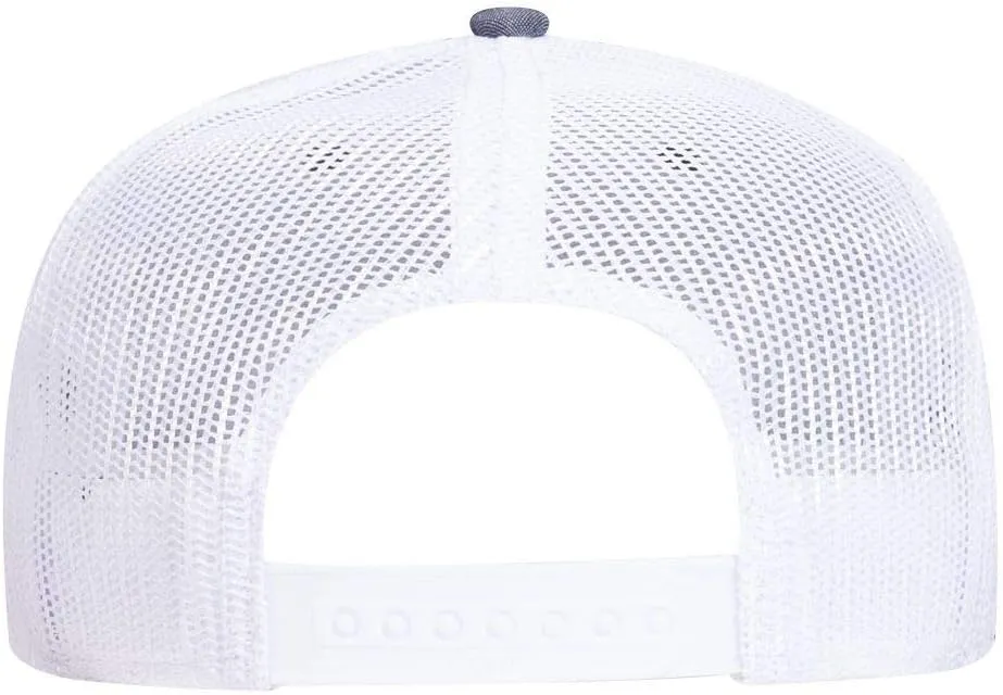 OTTO Snap 6 Panel Pro Style Cotton Blend Chambray Snapback Hat