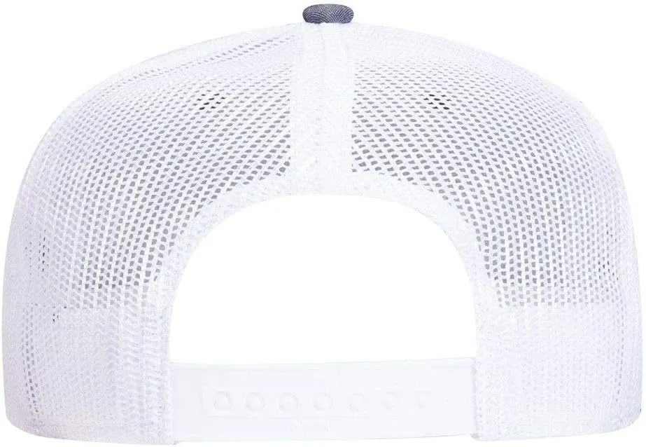 OTTO Snap 6 Panel Pro Style Cotton Blend Chambray Snapback Hat