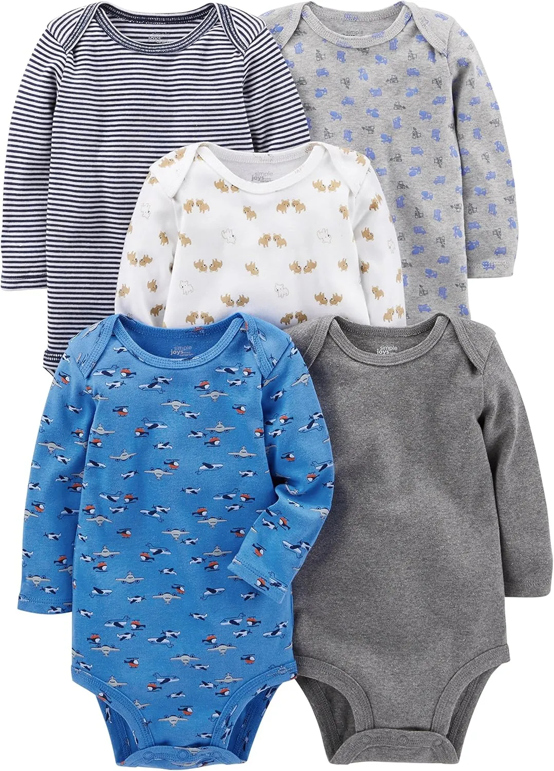 Simple Joys by Carter's Unisex Babies' Long-Sleeve Bodysuit
