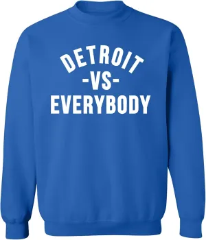 UGP Campus Apparel Detroit Vs Everybody - Michigan Pride Crewneck Sweatshirt