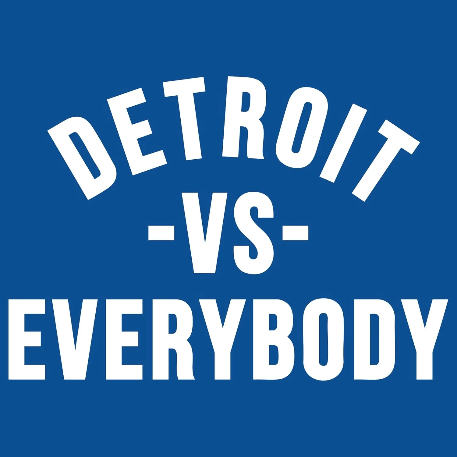 UGP Campus Apparel Detroit Vs Everybody - Michigan Pride Crewneck Sweatshirt